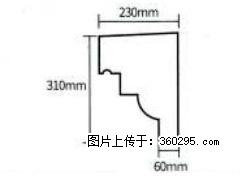产品分解图型 - 檐口线，型号：SX311-YK-3，规格：230x310mm(3) - 呼和浩特三象EPS建材 hu.sx311.cc
